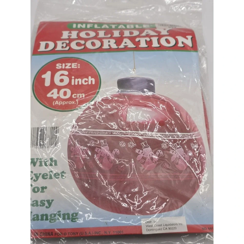 Vintage Blowup Holiday 3-d Ball Decorations New Old Stock Set Of 3